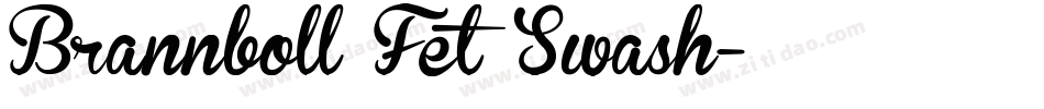 Brannboll Fet Swash字体转换
